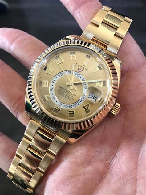 rolex evgold sky dweller|rolex sky dweller price range.